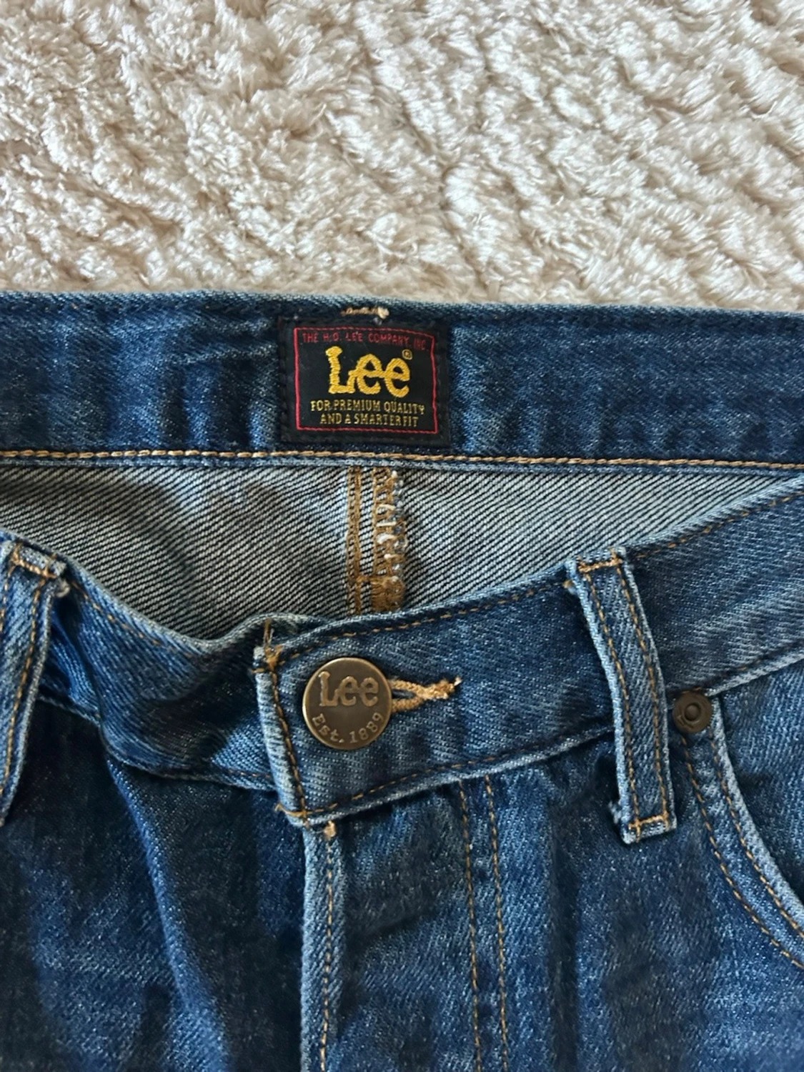 Blå jeansshorts från Lee - 2
