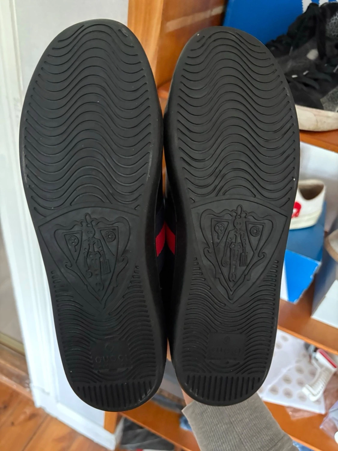 Svarta Gucci ace skor - 6