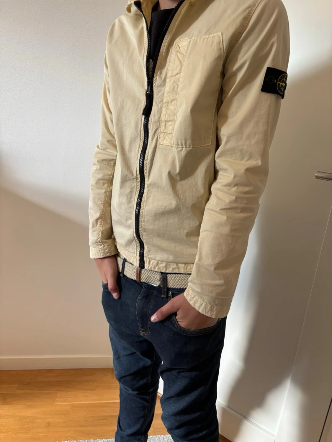 Beige overshirt från Stone Island
