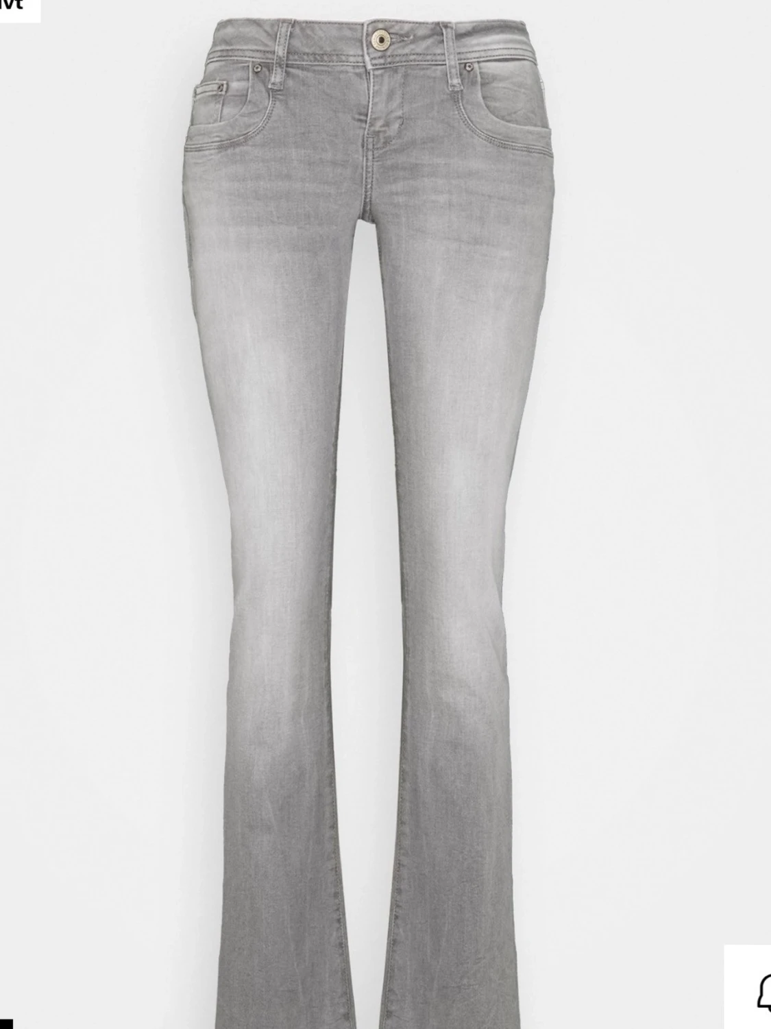 Grå bootcut jeans med låg midja LBT