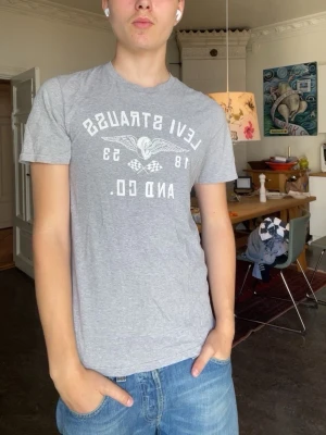 Levis t-shirt - Levis T-shirt.Inga defekter. Modellen är 180cm 65kg och bär storlek s.  Fråga gärna frågor! (Kan gå ner mer i pris vid köp av bundels🤩)