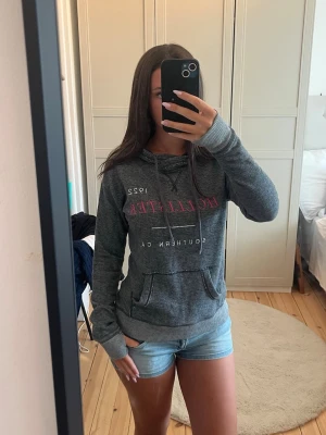 Hollister Hoodie  - Hoodie från hollister i storlek S med hål för tummarna. 
