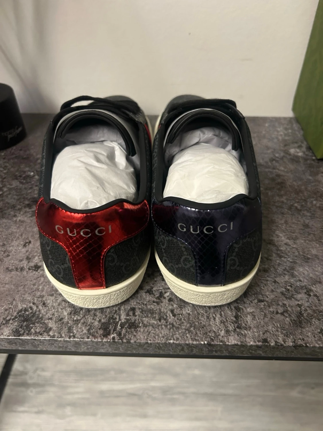 Gucci GG Supreme sneakers svart/röd - 3