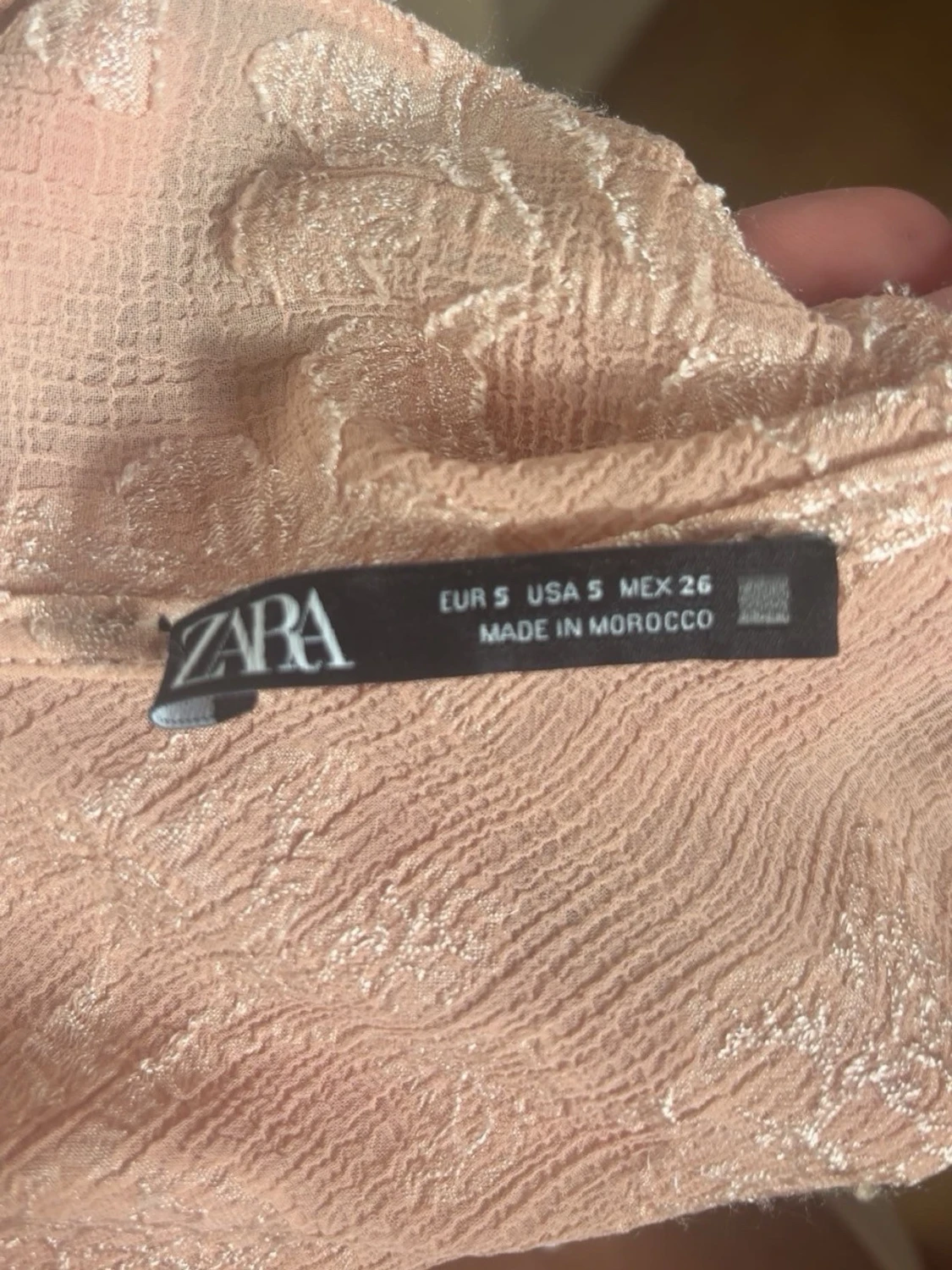 Ljusrosa volang topp med smala band - 2