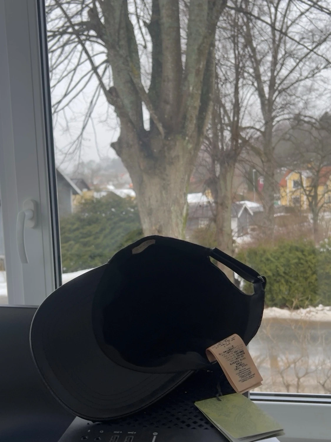 Svart Gucci keps med GG-mönster - 1