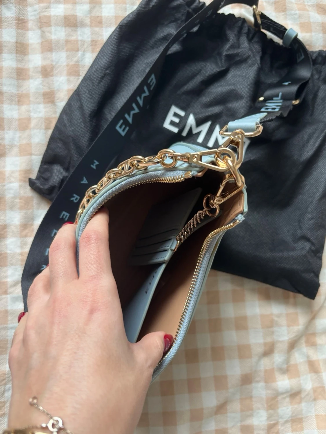 Ljusblå handväska från Emme Marella - 2
