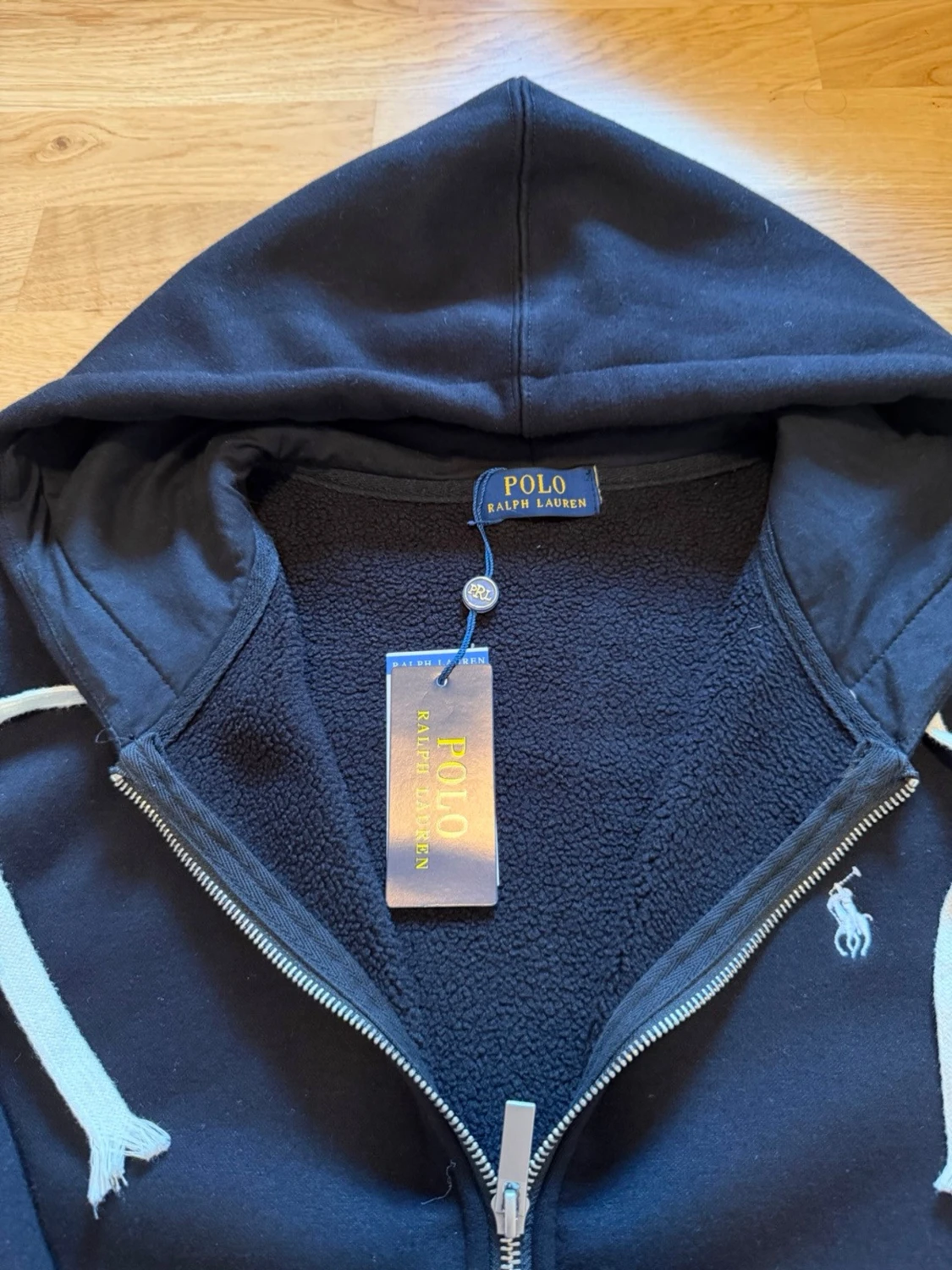 Svart polo zip - 2