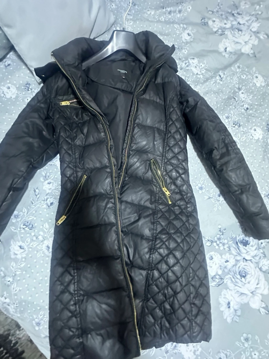 Svart lång dunjacka från Rockandblue - 1