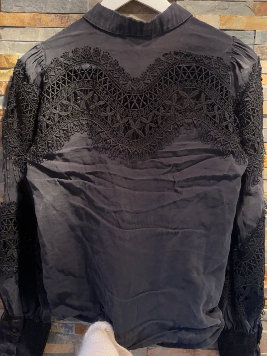 Svart spetsblus från Copenhagen Muse - 5