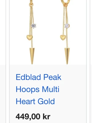 Edblad Peak Hoops Multi Heart guld - Söker dom här örhängerna från Edblad på bilden, kan betala max 300❤️