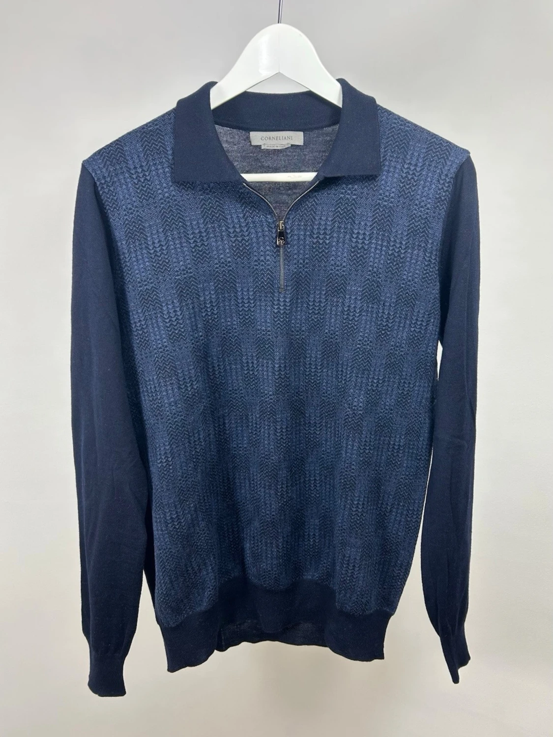 Corneliani Half-Zip Navy 