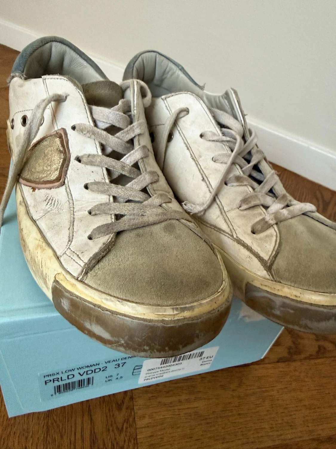 Vita Philippe Model sneakers i läder i strl 37 - 2