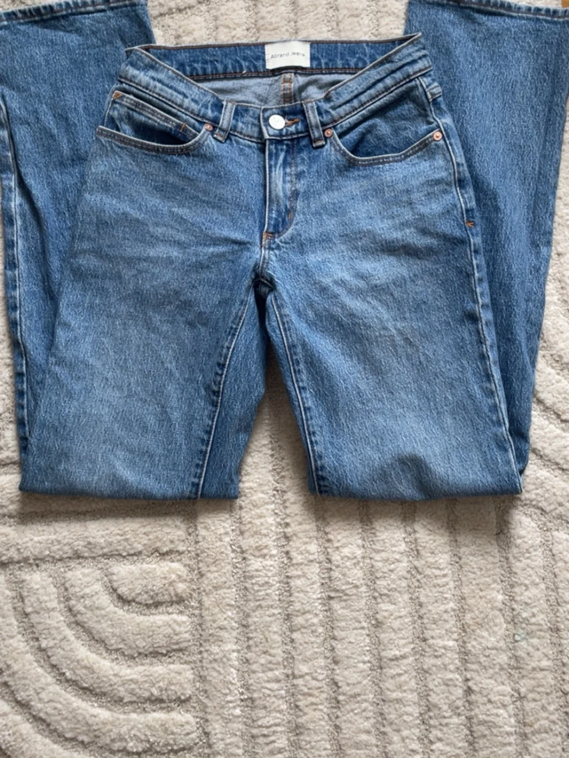 Abrand jeans raka blå jeans - 2