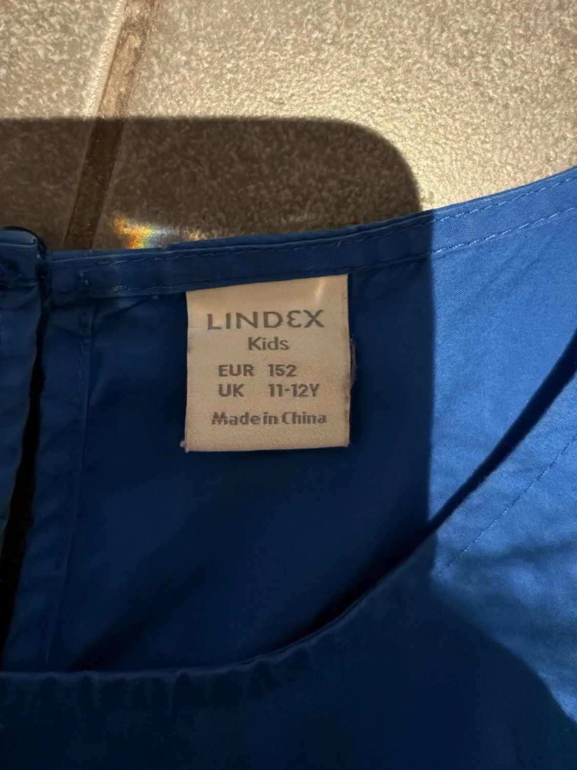 Blå volangklänning från Lindex - 1