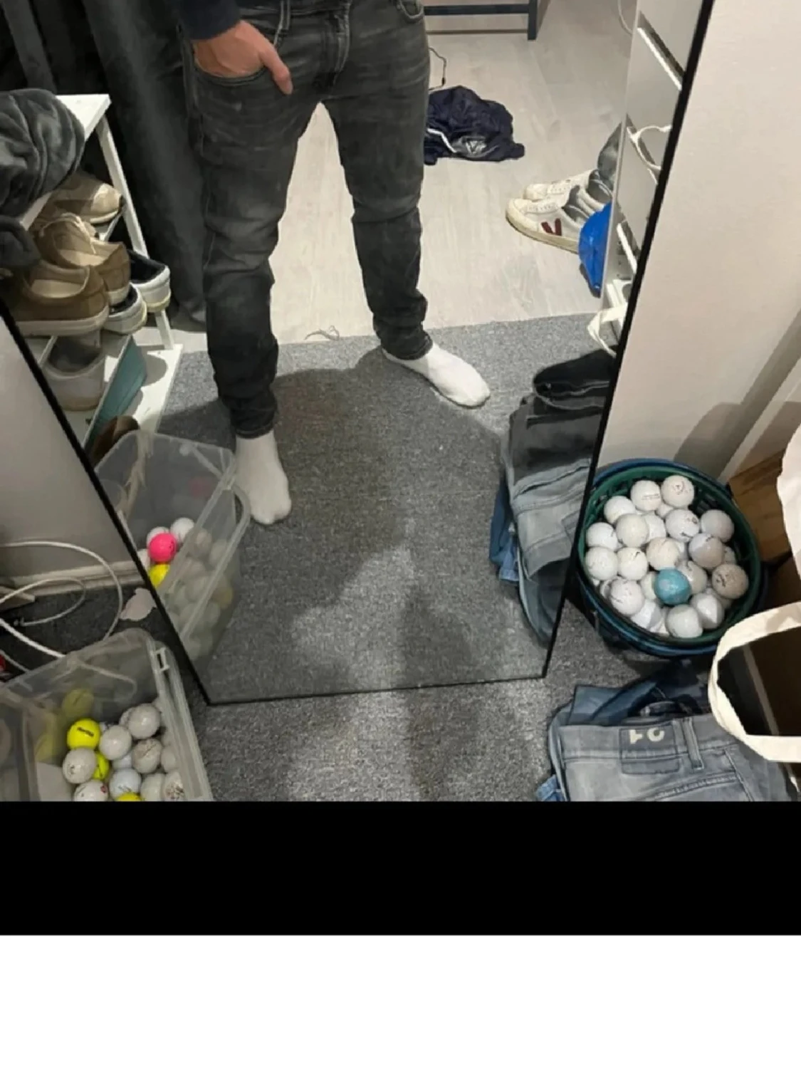 Svarta slim fit Replay jeans