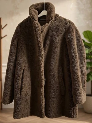 Teddy jacka - Brun Teddy jacka knappt använd