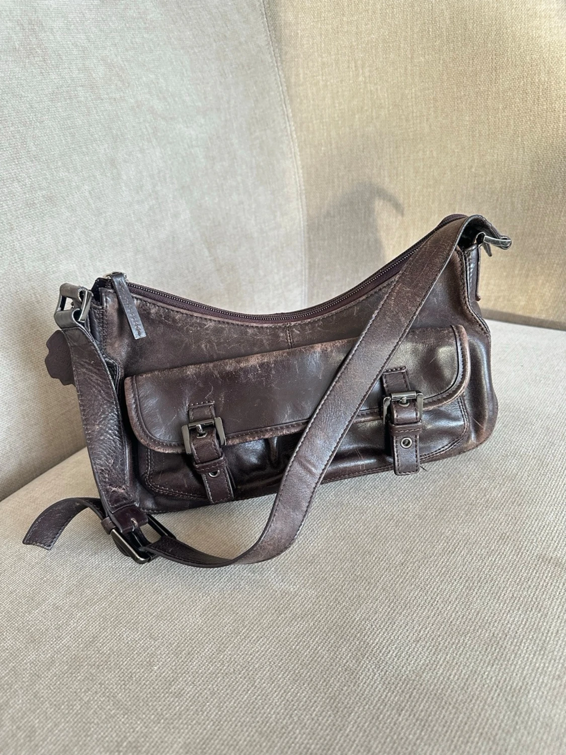 Vintage väska i läder - 2