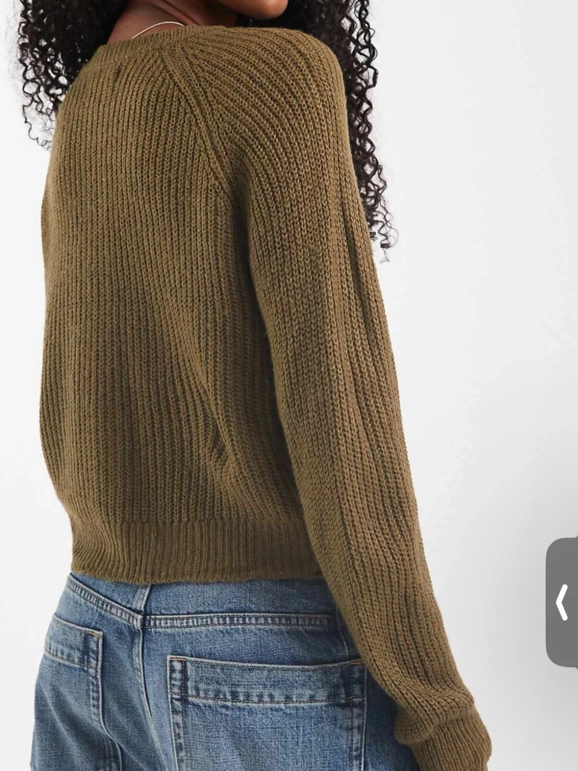 Stickad grön tröja  - 1