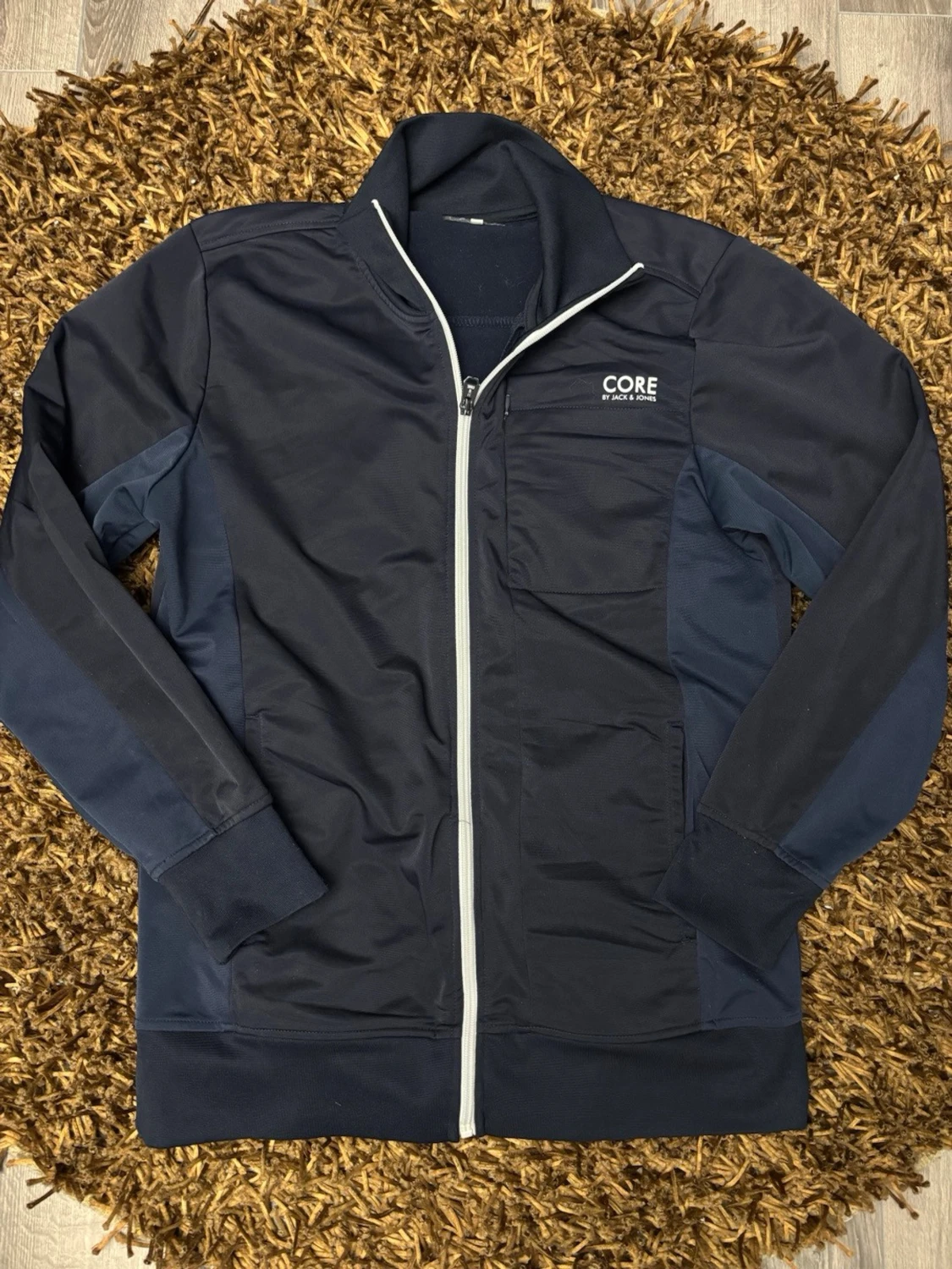 Marinblå ziptröja från Core Sports - 1