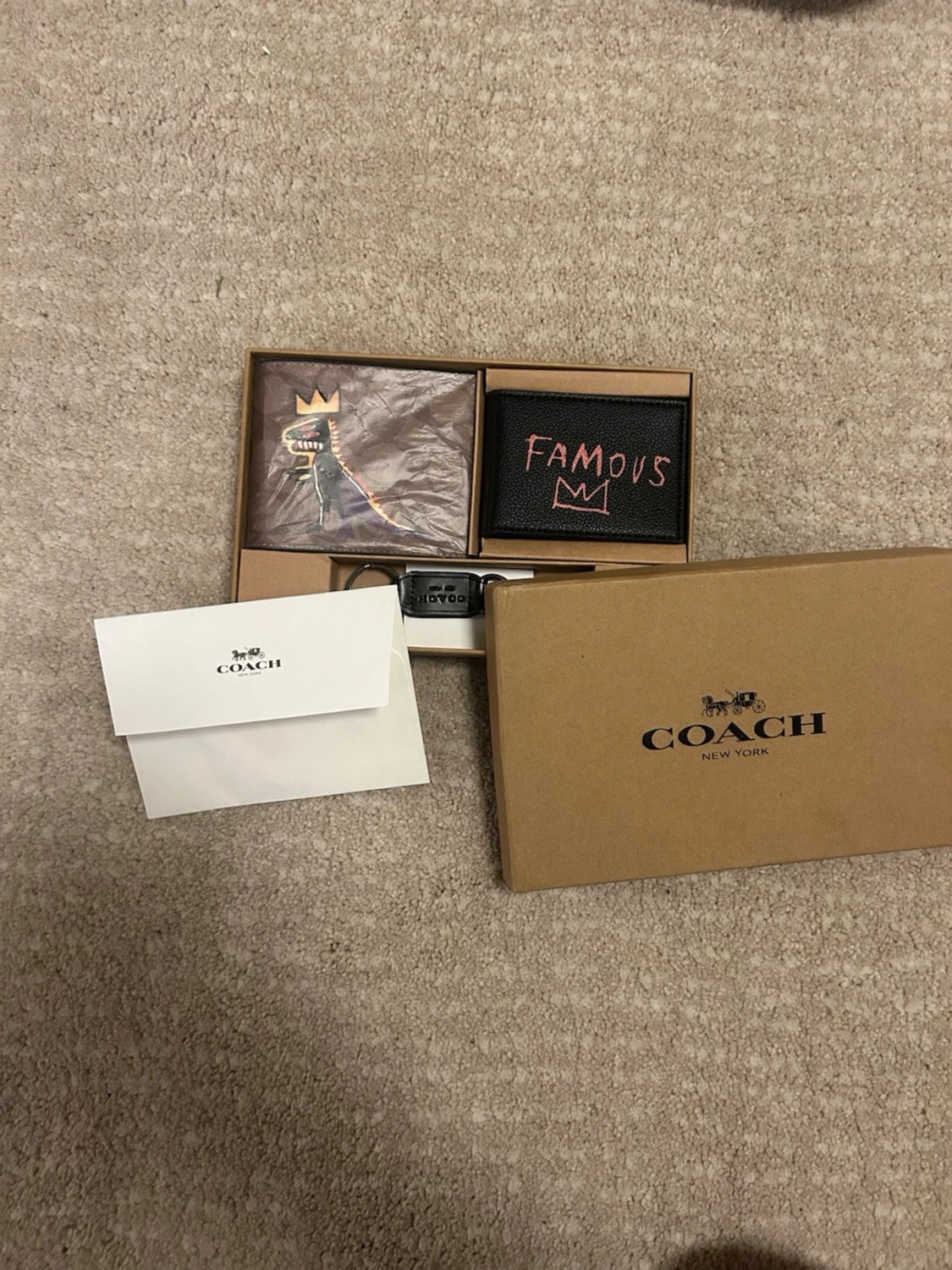 Coach x Basquiat svart plånbok