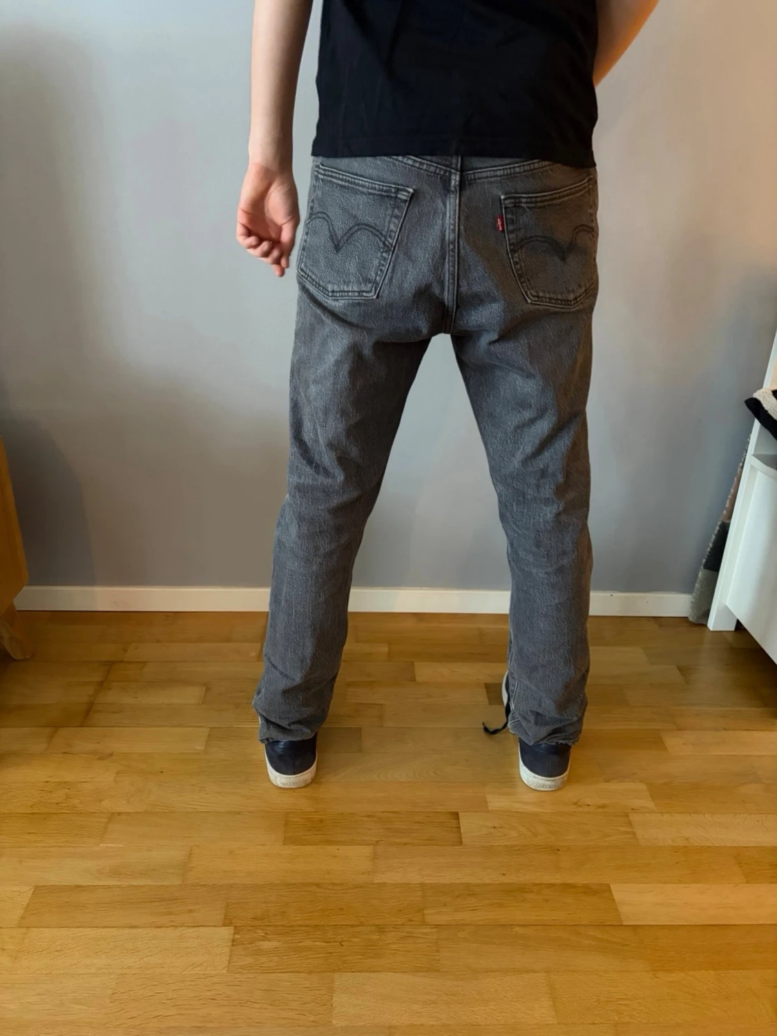 Levis 501 grå jeans W28 L30 - 1