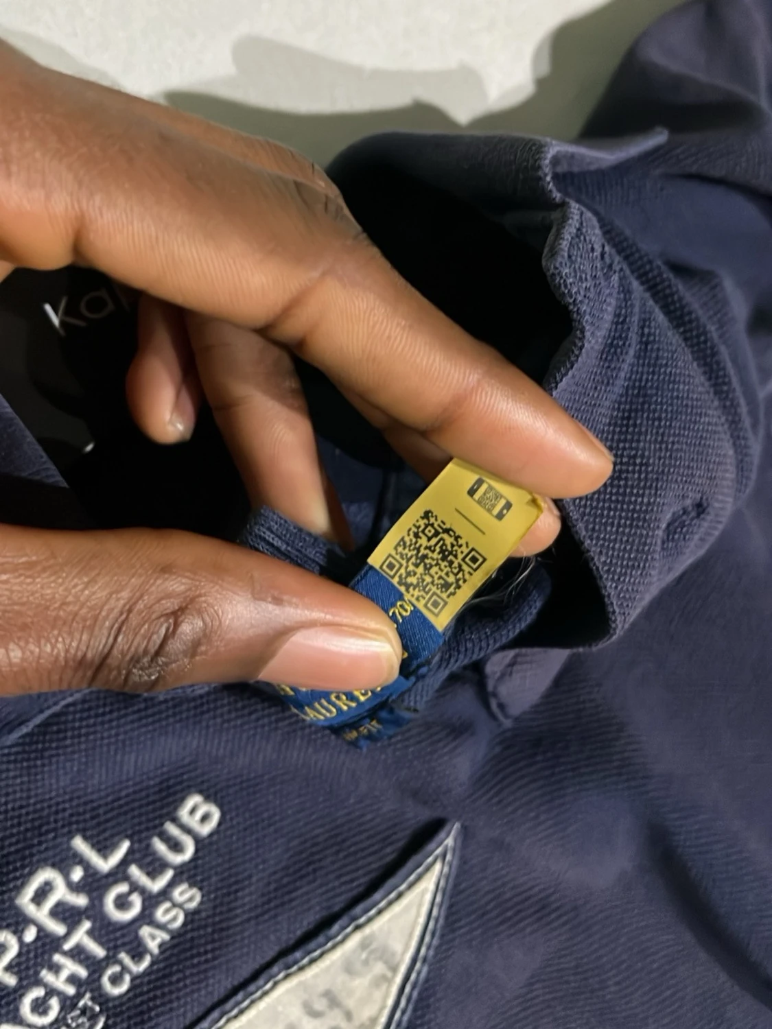 Marinblå pikétröja från Ralph Lauren - 3