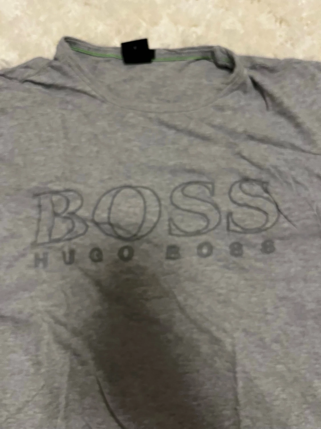 Grå Hugo Boss t-shirt med logga - 1