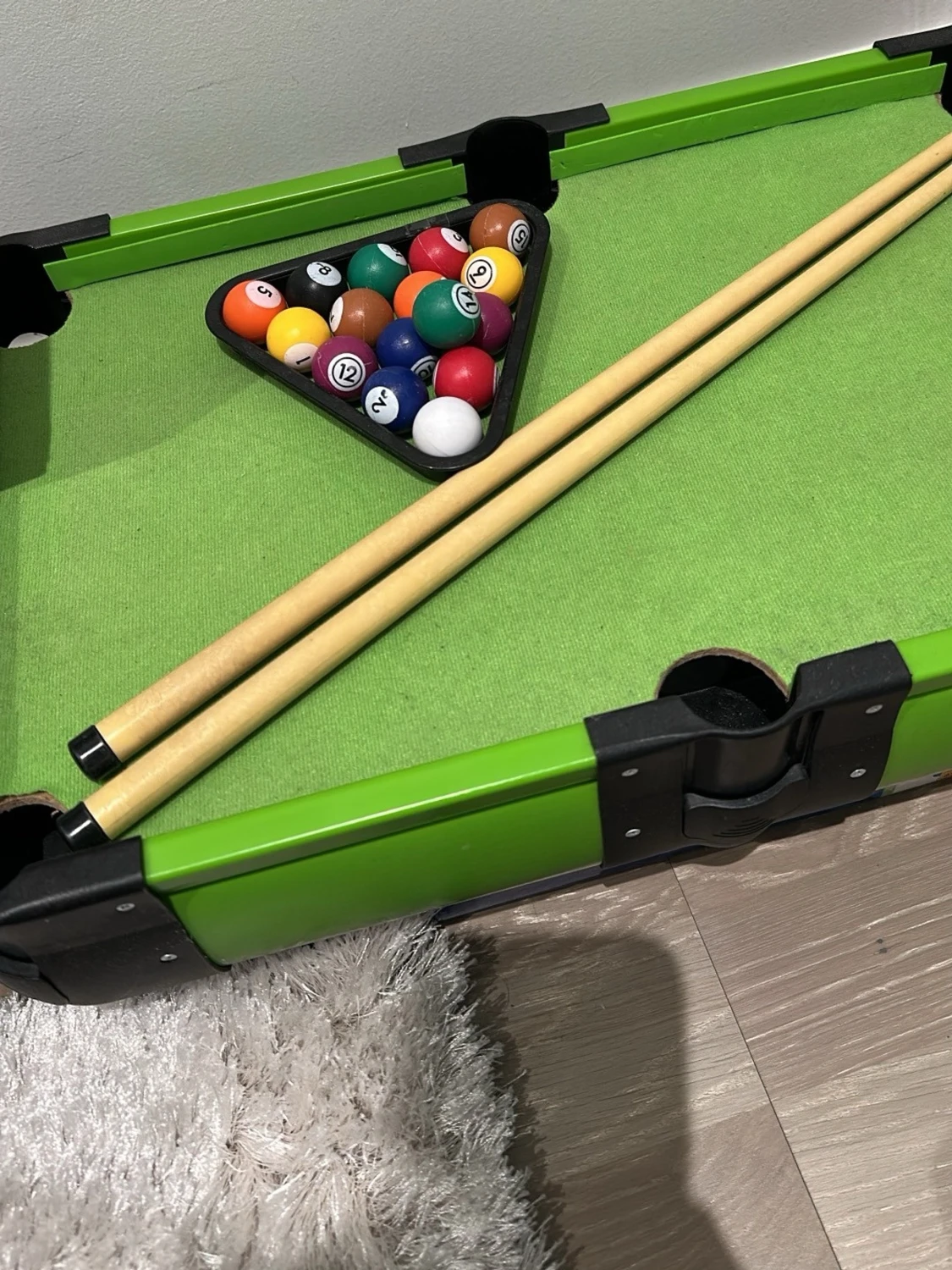 Mini biljardbord med tillbehör - 1