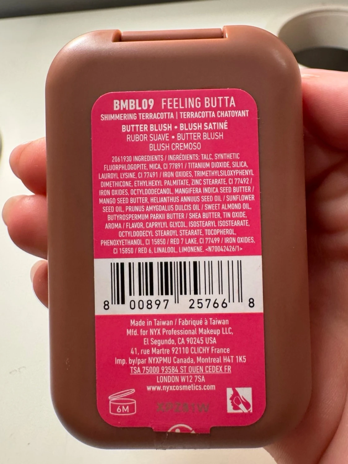 NYX buttermelt blush Feeling Butta - 1