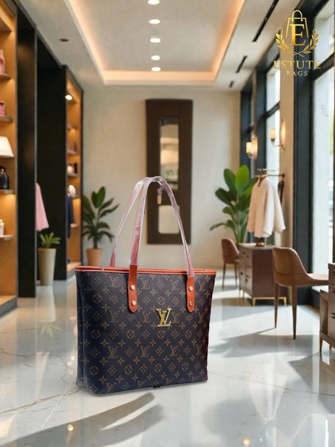 Louis Vuitton brun handväska