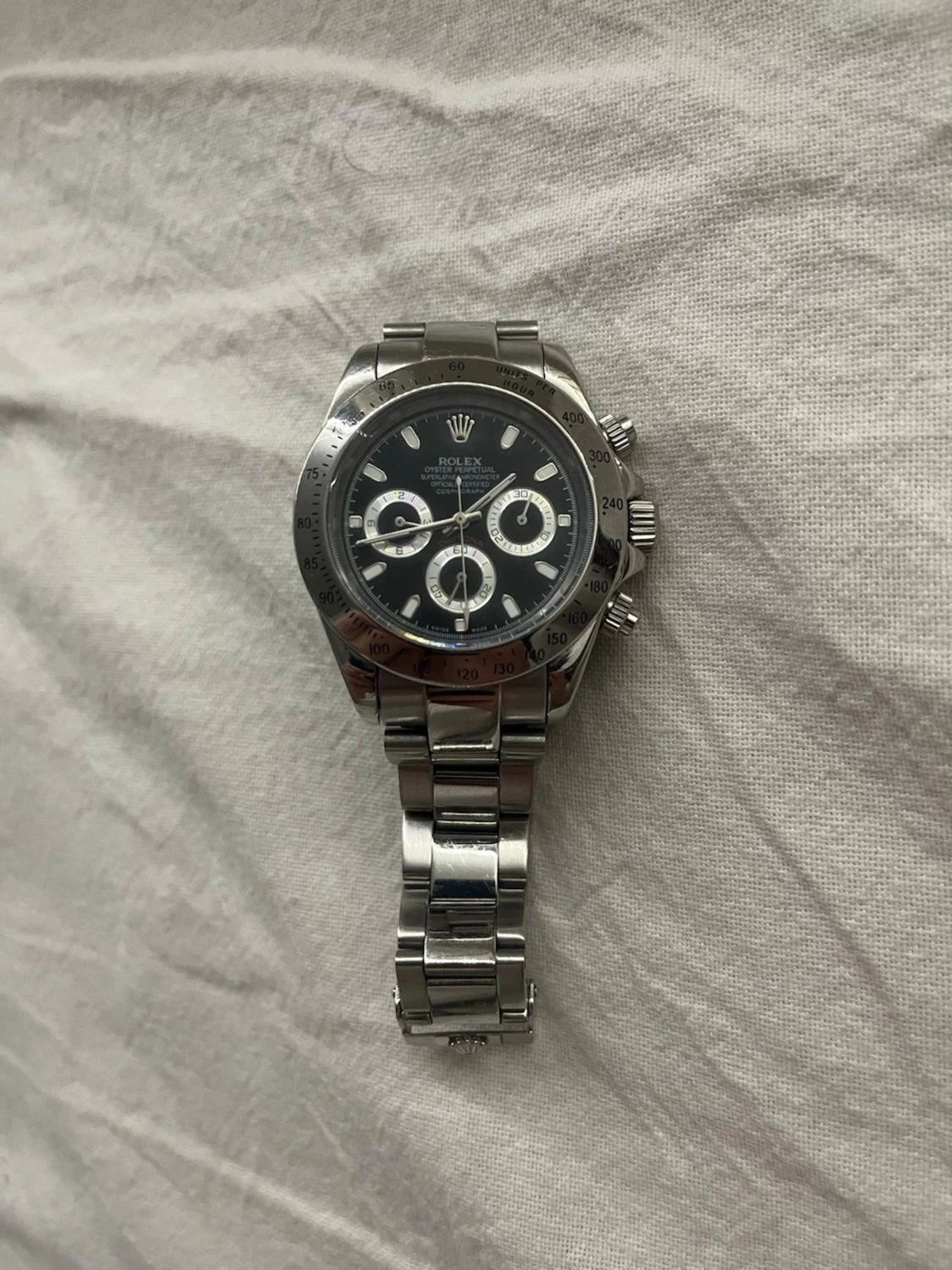 R- Daytona silverklocka