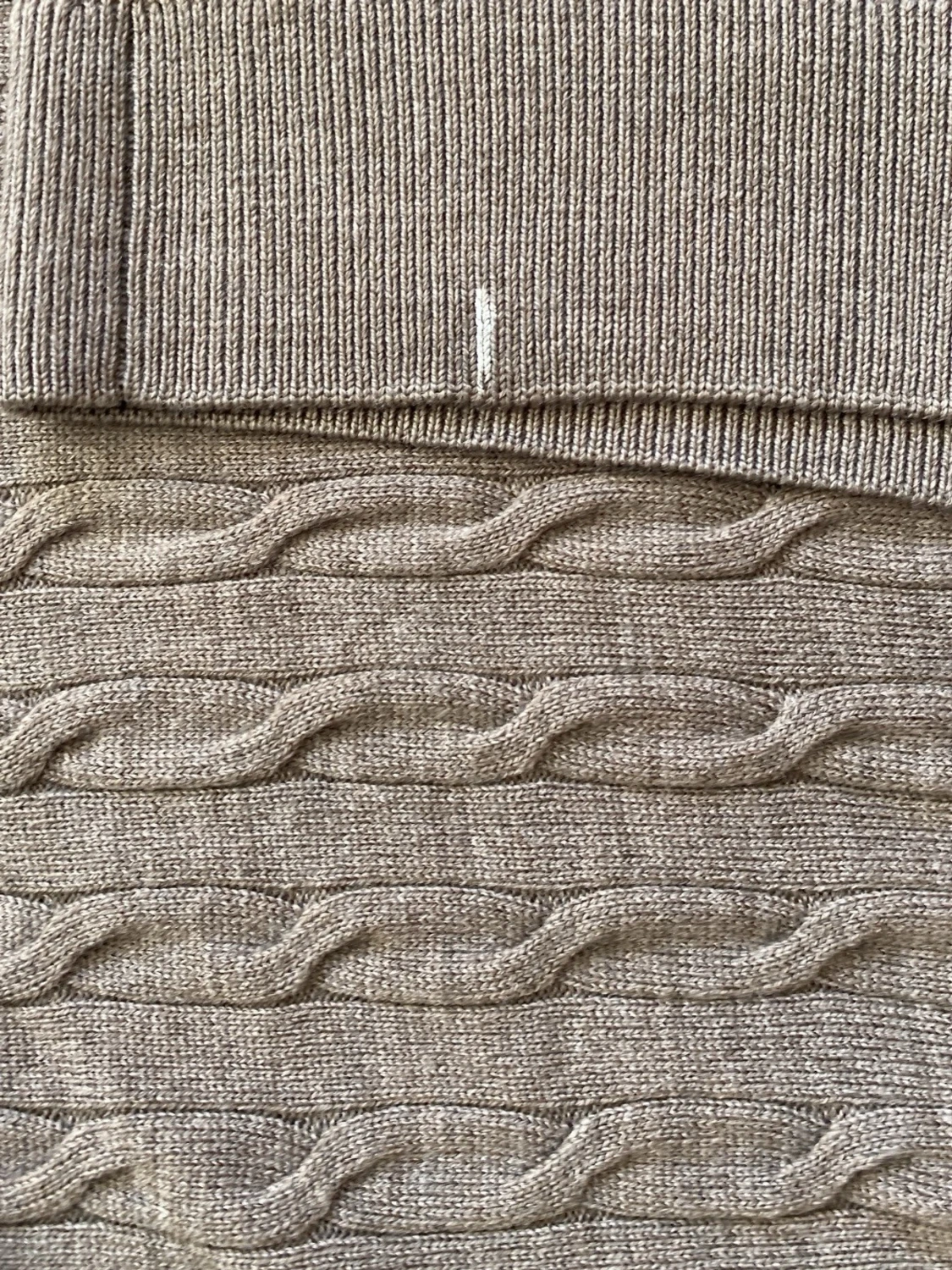 Brun kabelstickad tröja från Morris  - 6