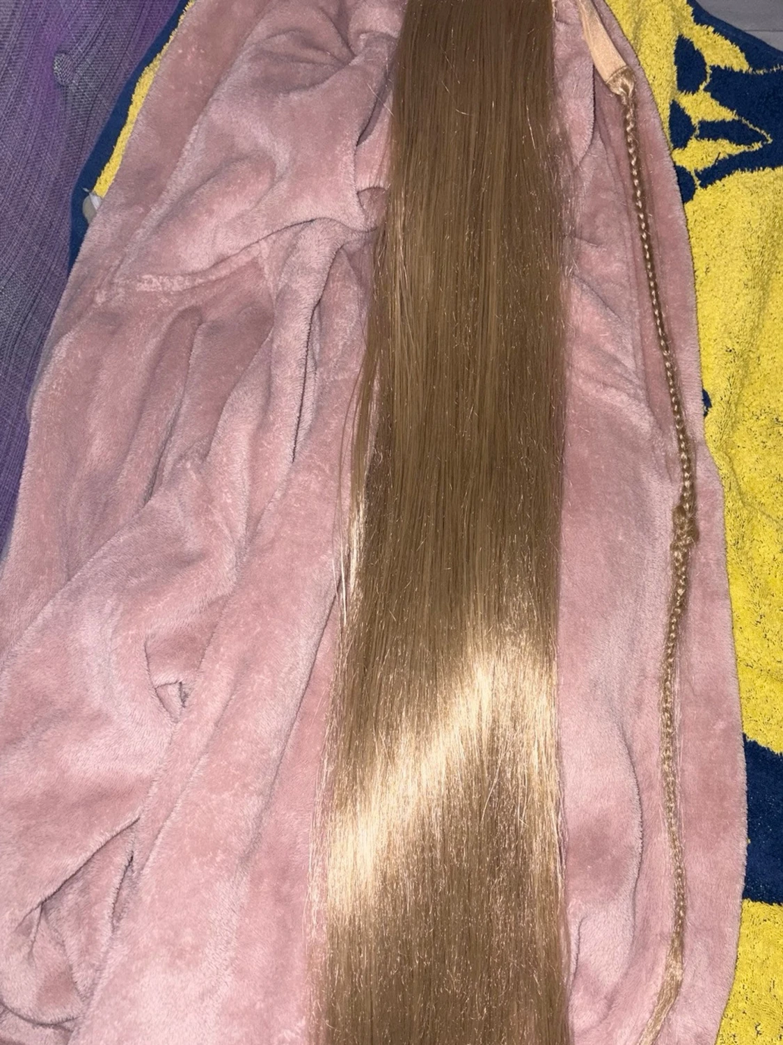 Långt blont löshår - 1