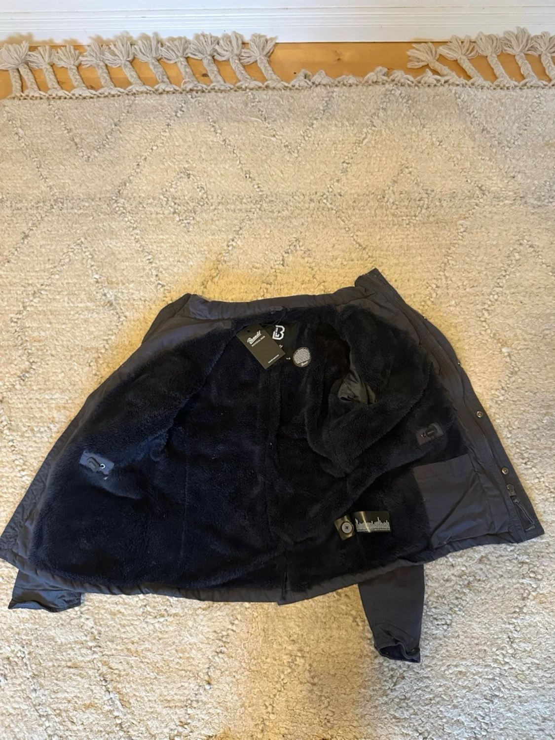 Mörkblå fieldjacket med fickor från Brandit - 2