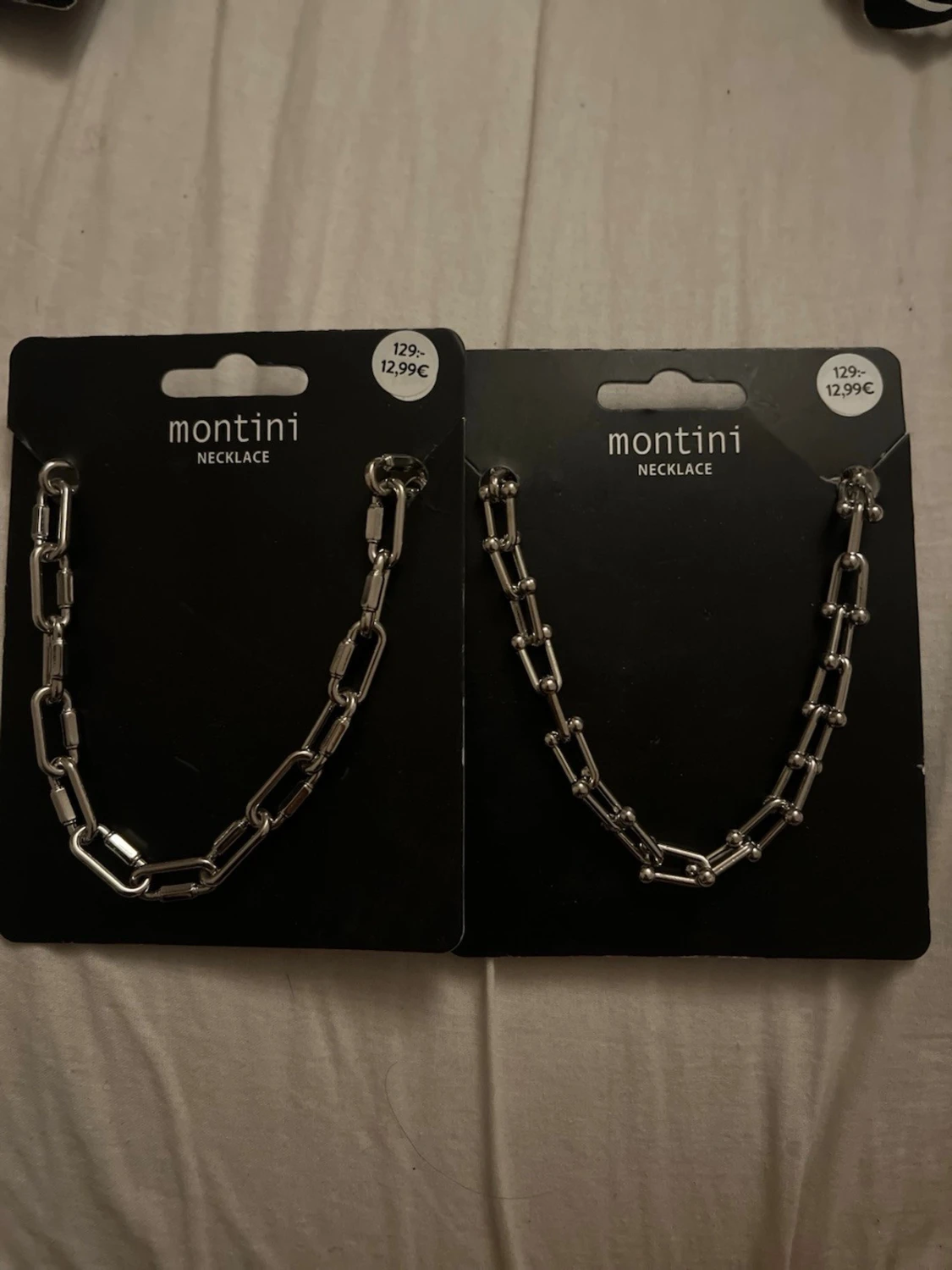 Silverfärgat kedjehalsband Montini - 1