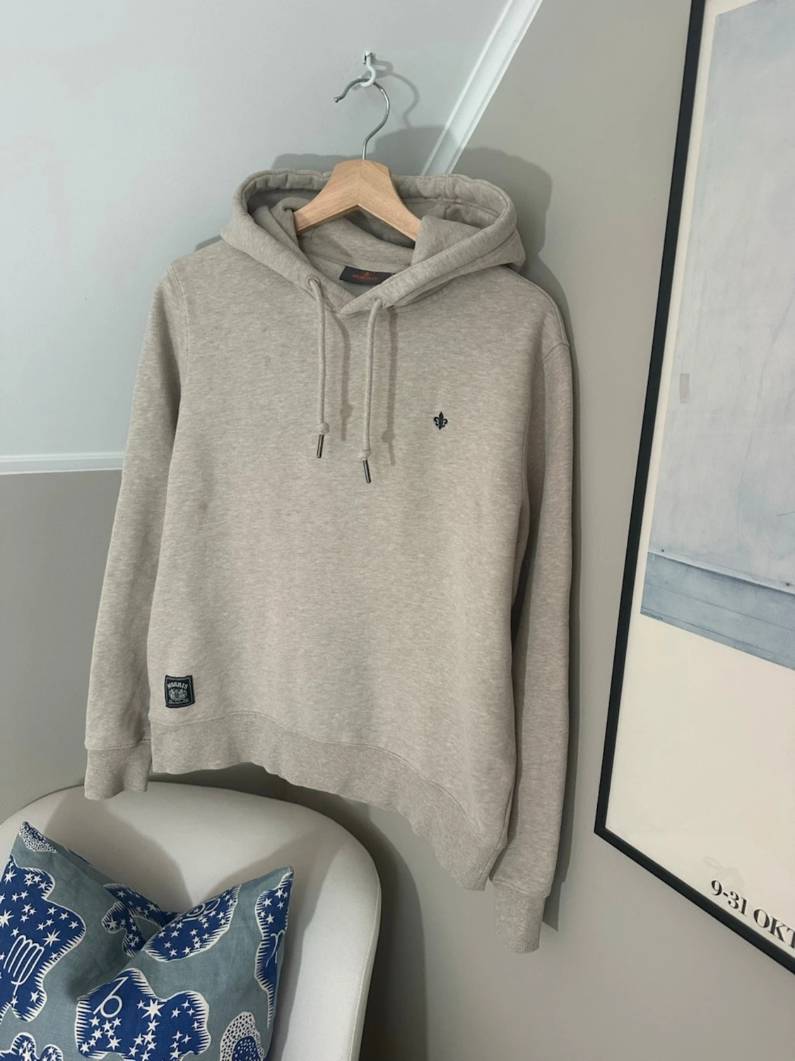 Beige hoodie från Morris