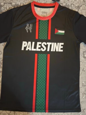 Svart Palestina fotbollströja - Helt ny Palestine tröja – aldrig använd 💯 Stilren svart design med detaljer, riktigt clean 🔥  Finns i storlekar: S (2st) M (1st)  Passform: Normal Skick: 10/10