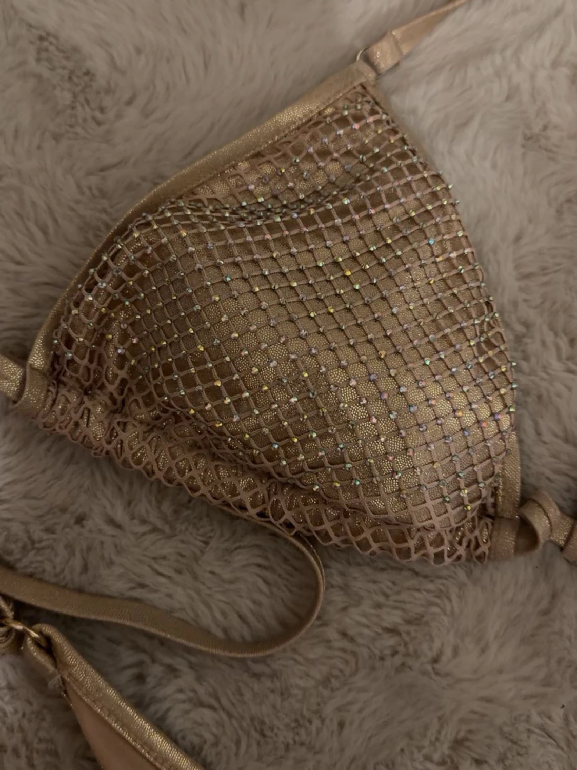 Glittrig guldig bikini från newyorker - 1