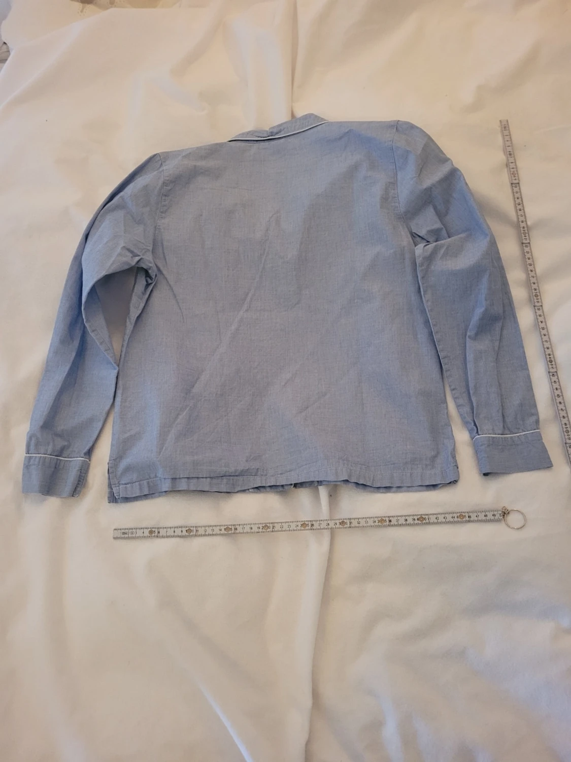 Blå långärmad pyjamaströja - 1