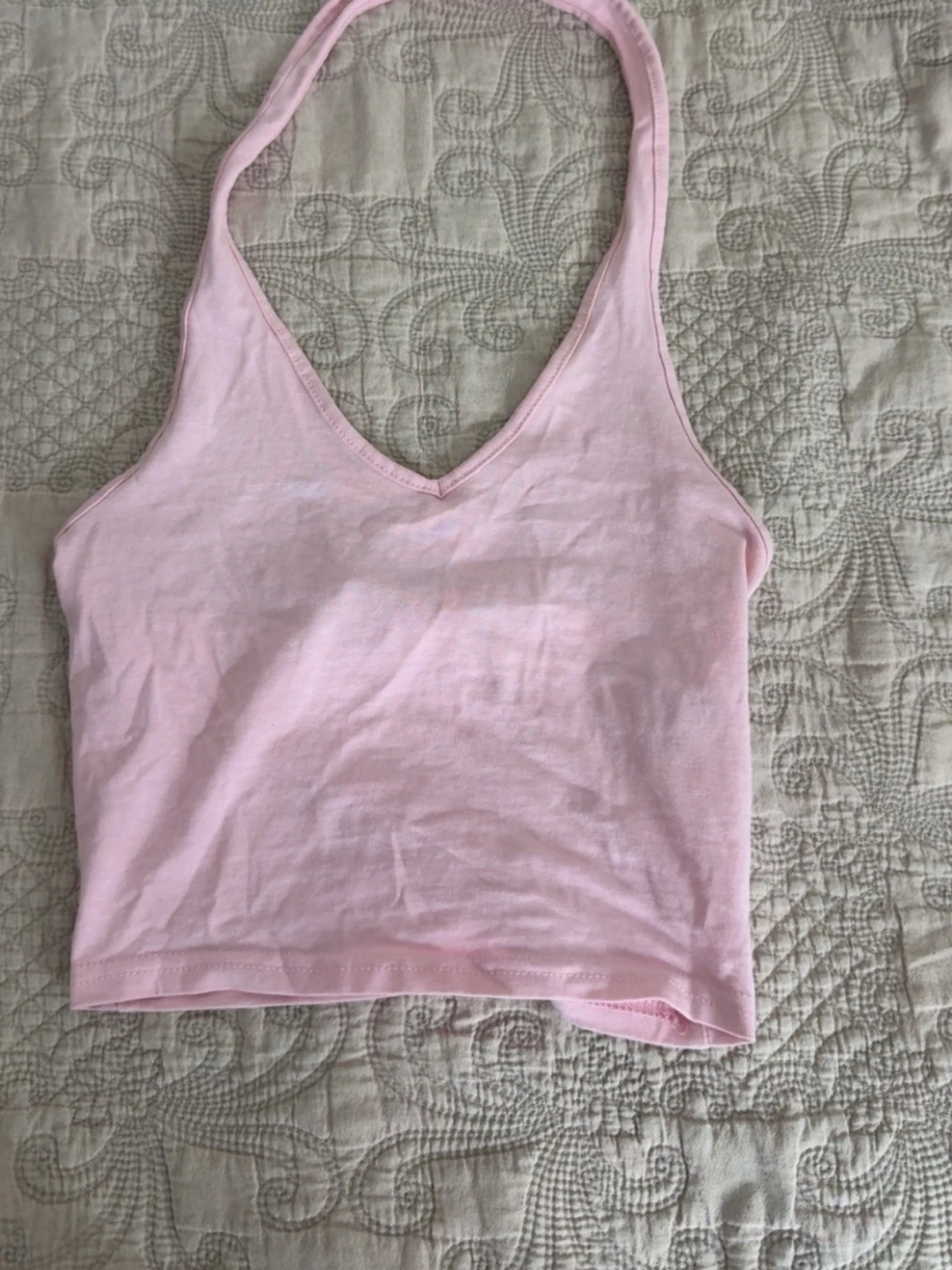 Ljusrosa croppad linnetopp