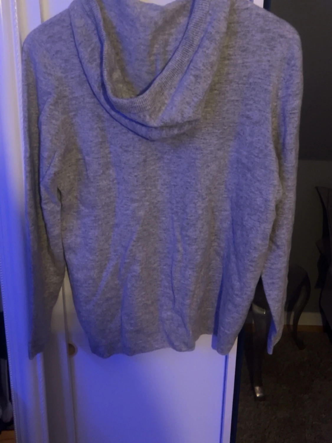 Ljusgrå Kashmir  hoodie - 1