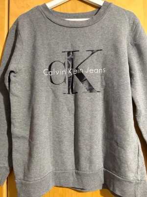 Calvin Klein tröja  - Grå sweatshirt från Calvin Klein Jeans Snygg och stilren tröja i mjukt material med klassisk CK-logga framtill. Bekväm passform som passar till vardags.