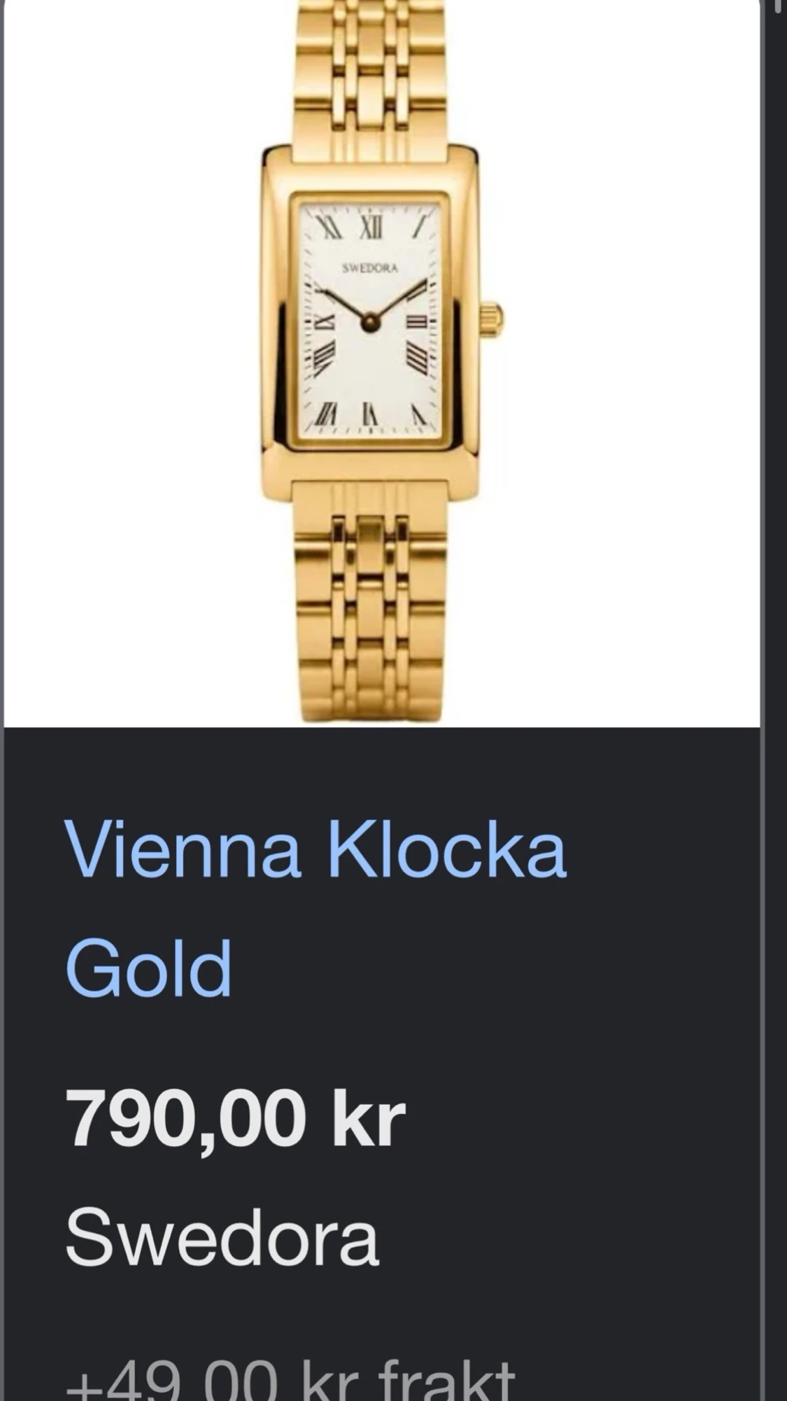 Jättefin guld- klocka - 2