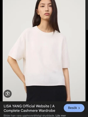 Lisa yang tröja - Fin Lisa yang kort kashmirtröja perfekt till sommar