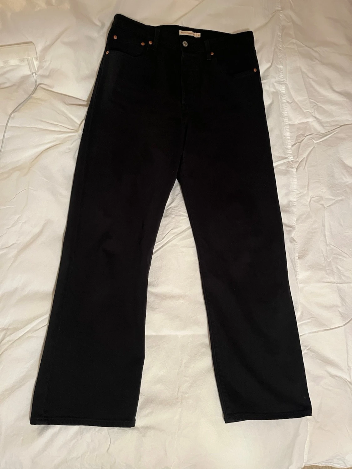 Svarta raka jeans från Levi's