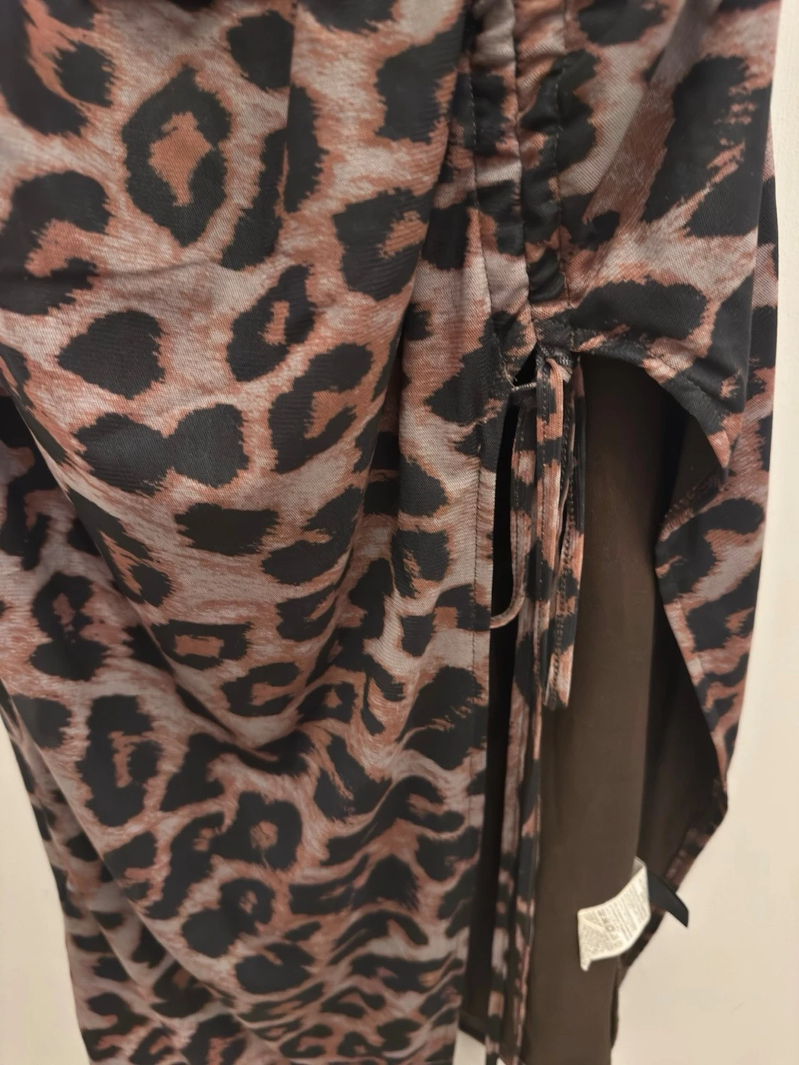 Lång leopardmönstrad klänning - 3