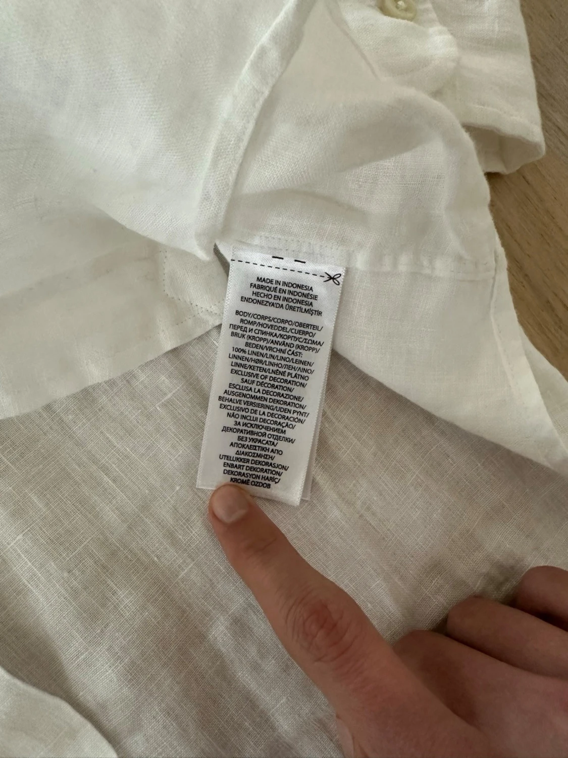 Vit linneskjorta från Polo Ralph Lauren - 5