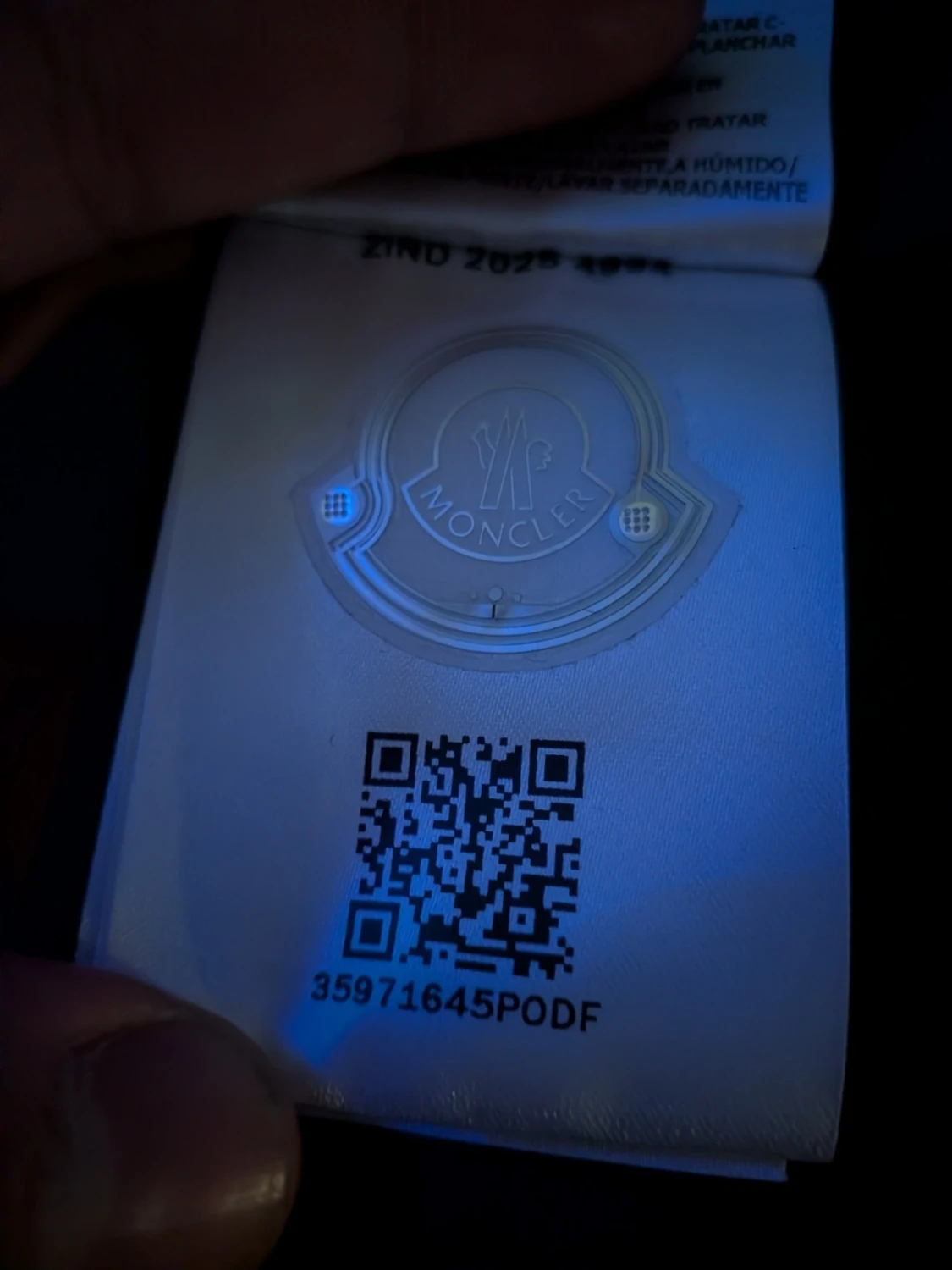 Mör blå monkler jacka  - 3