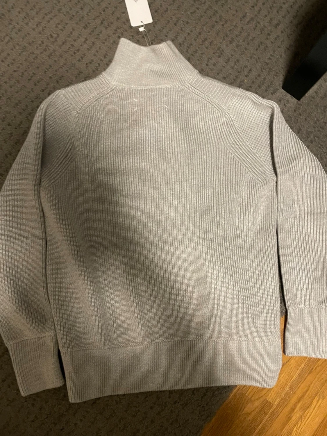 Ljusgrå stickad ziptröja Maison Margiela - 3