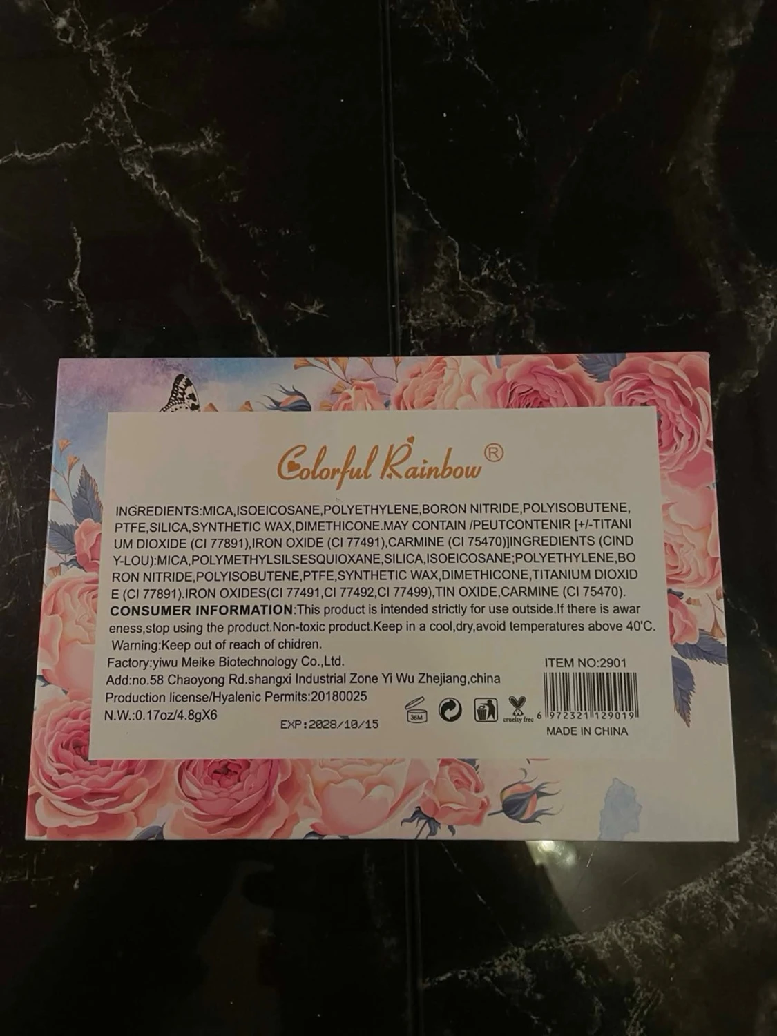 Highlighterpalett med sex nyanser - 3